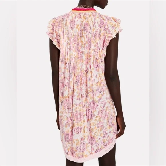 Poupette st Barth Sasha pink mini dress Sz S